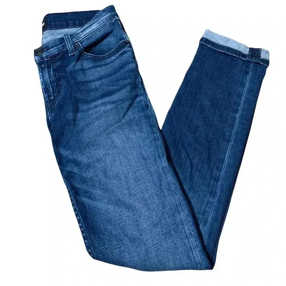 Hudson Dark Wash Cuffed Skinny Jeans 25 - Picture 1 of 9